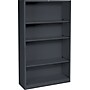 HON Brigade 59"H 4-Shelf Bookcase, Charcoal Metal (HONS60ABCS)~#|#~s0144045_sc7