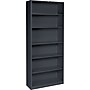 HON Brigade 6-Shelf Metal Bookcase, 81 1/8"H x 34 1/2"W x 12.63"D, Charcoal (S82ABCS)~#|#~s0144051_sc7