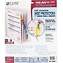 C-Line Heavyweight Sheet Protectors, 8-1/2" x 11", Assorted Colors, 5 Tab, 5/Set (5550)~#|#~s0158373_sc7