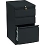 HON Brigade 3-Drawer Mobile Vertical File Cabinet, Letter Size, Lockable, 28"H x 15"W x 20"D, Black (H33720RP)~#|#~s0163345_sc7