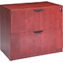 Alera® Valencia Series 2-Drawer Exec Lateral File Cabinet, Medium Cherry Finish, Legal (VA513622MC)~#|#~s0166066_sc7