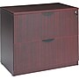 Alera Valencia Series 2-Drawer Lateral File Cabinet, Legal Size, Lockable, 29.5"H, Mahogany (VA513622MY)~#|#~s0166067_sc7