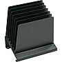MMF Industries Slanted Vertical Organizer, 6 Compartments, Black, 11 1/2"H x 11"W x 7 1/4"D~#|#~s0167924_sc7