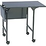 Safco 3-Shelf Metal Mobile Machine Stand with Lockable Wheels, Black (1876BL)~#|#~s0172703_sc7
