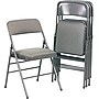 BridgePort Deluxe Commercial-Grade Folding Chairs, Gray, 4/Ct~#|#~s0174329_sc7