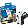 Brother DK-1218 Round Paper Labels, 94/100" x 94/100", Black on White, 1,000 Labels/Roll (DK-1218)~#|#~s0182101_sc7