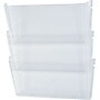 Staples® Unbreakable Wall Files, Letter, Clear, 3-Pocket, 6 5/8" H x 13 3/4"W x 3 1/8"D~#|#~s0183091_sc7