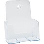 Deflecto Docuholder Brochure Holder, 7.75" x 6.5", Vertical, Wall Mounted, Clear Plastic (DEF74901)~#|#~s0183102_sc7