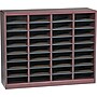 Safco E-Z Stor® 36-Compartment Literature Organizers, 40" x 11.75", Mahogany (9321MH)~#|#~s0188317_sc7