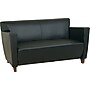 Office Star™ Black Leather Loveseat~#|#~s0198453_sc7