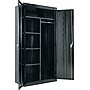 Alera Wardrobe Storage Cabinet, 4-Shelf, Black, 72"H x 36"W x 18"D~#|#~s0205386_sc7