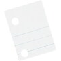 Pacon 5-Hole Punched Essay and Composition Paper 10-1/2" x 8", 3/8" Ruled with Red Margin, White, 500 Sheets/Pk~#|#~s0207472_sc7