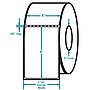 Staples Perforated Thermal Transfer Roll Labels, 4" x 6" , White, 4 Rolls, 1000 Lables/Roll~#|#~s0211094_sc7