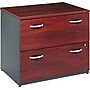 Bush Business Furniture Westfield Collection Lateral File, Hansen Cherry/Graphite Gray, 29 3/4"H x 35 3/8"W x 23 3/8"D~#|#~s0219220_sc7