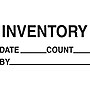"Inventory Date Count By" Labels, Black/White, 5" x 3", 500/Rl~#|#~s0226985_sc7