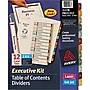 Avery ReadyIndex Executive Kit Pre-Printed Paper Divider, 12-Tab, Off-White, Set (11278)~#|#~s0229027_sc7