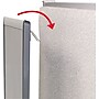 Quartet Arc Cubicle Painted Steel Dry-Erase Whiteboard, Aluminum Frame, 2' x 1' (ARC2414)~#|#~s0240984_sc7
