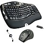 Logitech Cordless Desktop Wave Pro Wireless Ergonomic Keyboard and Mouse Combo, Black (920-000919)~#|#~s0247257_sc7