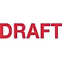 Xstamper "Draft" Pre-Inked Stamp, Red, 1/2" x 1 5/8"~#|#~s0255577_sc7
