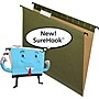 Pendaflex SureHook™ Reinforced Hanging File Folders, Standard Green, LETTER-size Holds 8 1/2"H x 11"W, 20/Bx (ESS615215KP)~#|#~s0282049_sc7