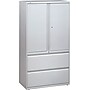 HON Brigade 800 Series Lateral File Cabinet, A4/Legal/Letter, 2-Drawer, Light Gray, 19 1/4"Depth~#|#~s0301777_sc7