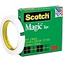 Scotch® Magic Tape, Invisible, Write On, Matte Finish, 3/4" x 72 yds., 3" Core, 12 Rolls (810-3/4X72-12PK)~#|#~s0340991_sc7