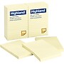 Highland Notes, 4" x 6", Yellow, Lined, 100 Sheet/Pad, 12 Pads/Pack (6609YW)~#|#~s0341151_sc7