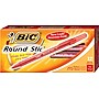 BIC® Round Stic® Xtra Life Ballpoint Pens, Medium Point, Red, 432/Carton (GSM11REDCT)~#|#~s0344534_sc7