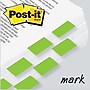 Post-it® Flag 1" x 1-3/4" 2-Pack, Bright Green, 2400/Carton~#|#~s0350045_sc7