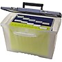 Storex Portable File Storage Box With Organizer Lid, Letter/Legal Size, Clear (STX61511U01C)~#|#~s0358728_sc7