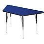 Scholar Craft 849 Series Thermofuse Activity Trapezoid Table, Blue, 22"-30"H x 24"W x 48"D~#|#~s0361740_sc7