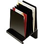 MMF Industries Slanted Vertical Organizer, 6 Compartments, Black, 11 1/2"H x 11"W x 7 1/4"D~#|#~s0365526_sc7