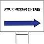 Cosco 15" x 19" Promotional Sign with Directional Arrows, White (098055)~#|#~s0376737_sc7