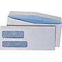 Quality Park Gummed Security Tinted #10 Double Window Envelopes, 4 1/8" x 9 1/2", White, 500/Box (24550)~#|#~s0379080_sc7