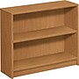 HON® Square-Edge Laminate Bookcases, 29-7/8"H, 2 Shelves, Harvest~#|#~s0384118_sc7