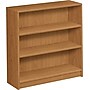 HON® Square-Edge Laminate Bookcases, 35-3/8"H, 3 Shelves, Harvest~#|#~s0384120_sc7
