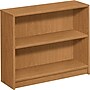 HON® Square-Edge Laminate Bookcases, 29-7/8"H, 2 Shelves, Harvest~#|#~s0406250_sc7