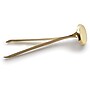 Officemate Round Head Fasteners, 2" Shank, Brass, 100/Box (OIC99817)~#|#~s0412091_sc7