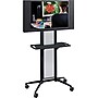 Safco® Impromptu® Flat Panel TV Cart, Black, 65 1/2"H x 38"W x 20"D~#|#~s0419650_sc7