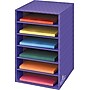Bankers Box Corrugated 6-Shelf Storage Organizer, 18"H x 12"W x 13 1/4"D, Purple (3381201)~#|#~s0431558_sc7