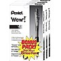 Pentel® WOW® Retractable Ballpoint Pens Bonus Pack, Medium Point, Black Ink, 36/Pack (BK440ASWUSS)~#|#~s0431658_sc7