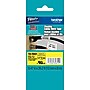 Brother P-touch TZe-FX631 Laminated Flexible ID Label Maker Tape, 1/2" x 26-2/10', Black on Yellow (TZe-FX631)~#|#~s0434723_sc7
