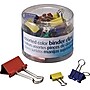 Universal Binder Clips in Dispenser Tub, Assorted Sizes and Colors, 30/Pack (UNV31026)~#|#~8C780B9E-B66C-40C3-ACDF534566276E5F_sc7