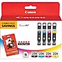 Canon 226 Black/Cyan/Magenta/Yellow Standard Yield Ink Cartridge with Photo Paper, 4/Pack (4546B007)~#|#~s0464719_sc7