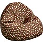 Elite Classic Bean Bag With Dots, Polyester, Brown/Pink, 21 1/2"H x 33"W x 21 1/2"D~#|#~s0476623_sc7