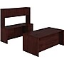 HON 10500 Series Compact Workstation, Desk, Credenza, Hutch, 60"W x 96"D, Mahogany Finish~#|#~s0488732_sc7