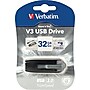 Verbatim Store 'n' Go 32GB USB 3.0 Type A Flash Drive, Black/Gray (49173)~#|#~s0492633_sc7