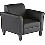 Alera® Reception Lounge Series Club Chair, Black/Black Leather~#|#~s0503294_sc7