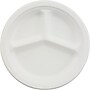 Chinet® Paper Dinnerware, 3-Comp Plate, 10 1/4" Dia, White, 500/carton~#|#~s0525383_sc7