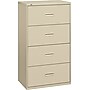 HON 4 Drawers Lateral File Cabinet, Letter/Legal, Putty, 36"W (BSX484LL)~#|#~s0525450_sc7